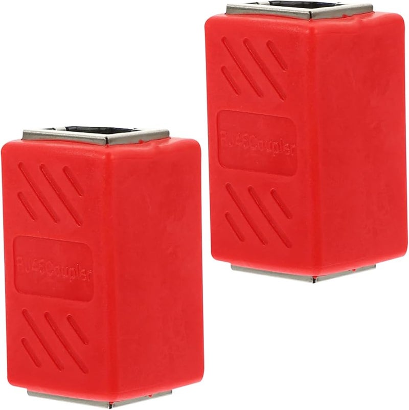 Gatuida 2 Pack Female to Female Ethernet Coupler Extender for Router Computer Easy Install - Image 1